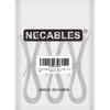 NECABLES 3Pack Phone Cord 1ft Telephone Cord Phone Cable RJ11 6P4C Male to Male for Landline and Fax - 1 Foot view 4