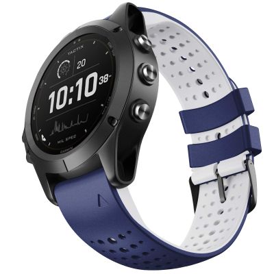 NotoCity for Fenix 6/Fenix 6 Pro 22mm Width Band for Garmin Fenix 8/8 Pro 47mm/Fenix 7/Fenix 6/Fenix 5/Fenix 5 Plus/Fenix 6/Fenix 6 Pro/Forerunner 935/Forerunner 945/Approach S60/Quatix 5(Blue White)