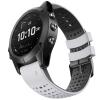 NotoCity 22mm Silicone Watch Band for Fenix 6 Band, White-Black, Unisex view 1