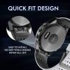 NotoCity 22mm Silicone Watch Band for Fenix 6 Band, White-Black, Unisex view 4