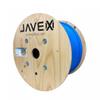 JAVEX CAT 6 Ethernet Cable1000ft [UL Listed] in-Wall Riser(CMR) Rated 23AWG Solid Bare Copper, 400MHz, PoE++ up to 100W, ETL Listed Made in Taiwan TAA Compliant, F/UTP Cat 6 Cable, Blue view 1