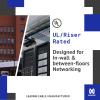 JAVEX CAT 6 Ethernet Cable1000ft [UL Listed] in-Wall Riser(CMR) Rated 23AWG Solid Bare Copper, 400MHz, PoE++ up to 100W, ETL Listed Made in Taiwan TAA Compliant, F/UTP Cat 6 Cable, Blue view 3