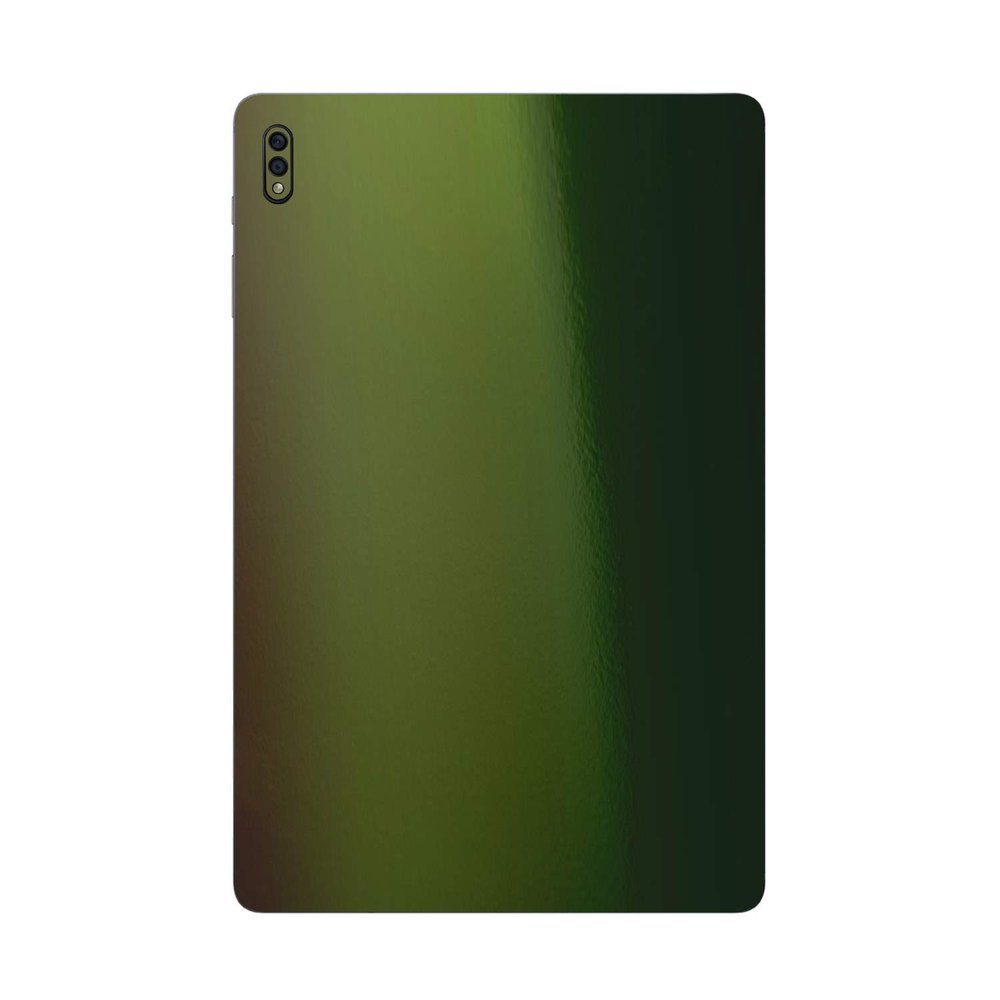 SopiGuard Sticker Skin for Samsung Galaxy Tab S7+ Precision Edge-to-Edge Full Body Wrap Vinyl Decal (Gloss Urban Jungle Silver/Green)