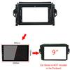 9 inch Car Radio Fascia Frame for Toyota FORTUNER 2015-2018 DVD GPS Navi Player Panel Dash Kit Installation Stereo Frame Trim Bezel view 3