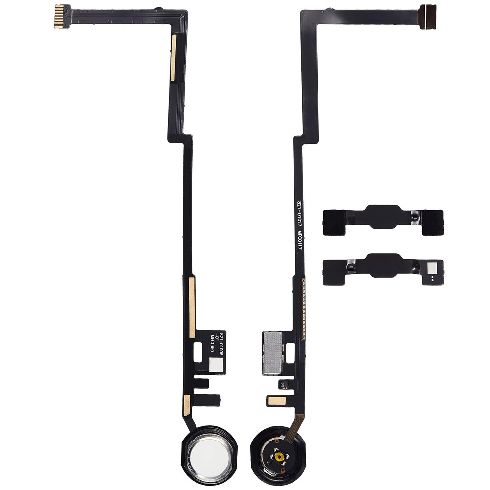 Best Shopper - Replacement Home Button Flex Cable Compatible with iPad 5 (2017) / iPad 6 (2018) (Aftermarket Plus) (White)