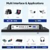 Eyoyo 14 Inch LCD HDMI Monitor 1024x768 Small VGA Display Monitor for Security Cameras with HDMI/VGA/AV/BNC Input, Built-in Speakers and Remote view 3