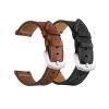 Yeejok Vivoactive 3 Leather Watch Bands for Men Women, 20mm Quick Release Genuine Leather Straps with Silver Metal Buckle Compatible for Garmin Vivoactive 3 Music/Forerunner 645/245 Smartwatch, 2 Pack view 1