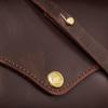 Glen Royal 01-5939 03-6018 MEDIUM PURSE WITH STRAP Bridle Leather (Cowhide), Shoulder Bag, Crossbody Bag, 2-Way, Compact Bag, Made in the UK, Cigar view 3
