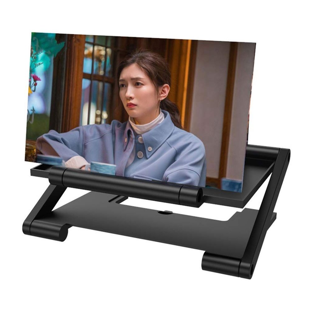 ARCH Folding Lifting Screen Magnifier for Cell Phone, High-Definition Prevent-Blue Light Magnifier, Suitable for TV and Video Projection of Chasing Drama, 3D Desktop Bracket Seat Artifact