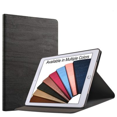 DuraSafe Cases for iPad 9th 2021 8th 2020 7th 2019 Generation [iPad 9 iPad 8 iPad 7 ] 10.2 Inch A2602 A2270 A2197 MK663LL/A MK673LL/A MYN62LL/A & Viewing Angle Stand Wooden Texture Cover - Black