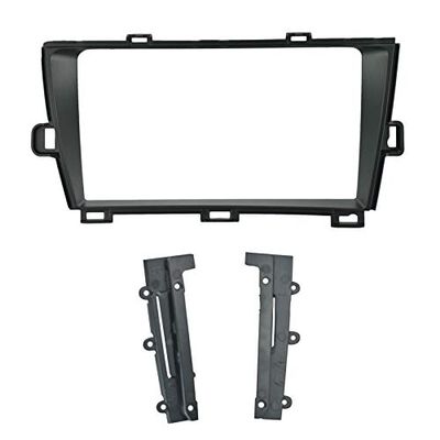 9 inch Car Radio Fascia Frame for Toyota Prius 2010-2015 Left Black DVD GPS Navi Player Panel Dash Kit Installation Stereo Frame Trim Bezel