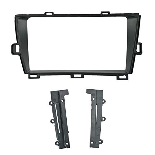 9 inch Car Radio Fascia Frame for Toyota Prius 2010-2015 Left Black DVD GPS Navi Player Panel Dash Kit Installation Stereo Frame Trim Bezel