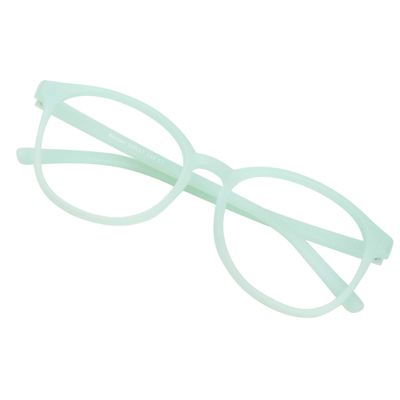 VisionGlobal Blue Light Blocking Glasses for Women Men,Computer Reading, TV Glasses, Stylish Oval Frame(Green, +5.75 Magnification)