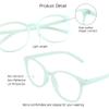 VisionGlobal Blue Light Blocking Glasses for Women Men,Computer Reading, TV Glasses, Stylish Oval Frame(Green, +5.75 Magnification) view 2