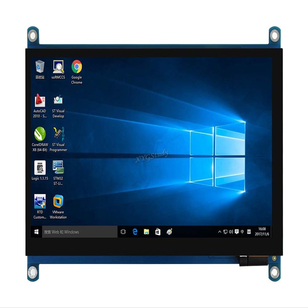 7 inch QLED Quantum Dot Display IPS HDMI 1024600 Capacitive Touch Screen G+G Toughened Glass Panel for Raspberry Pi 4 3 Raspbian Retropie Jetson Nano Xbox360 PS4 Switch etc @XYGStudy