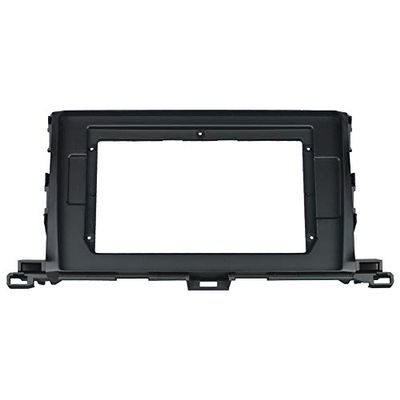 10.1 inch Car Radio Fascia Frame for Toyota Highlander 2015-2018 DVD GPS Navi Player Panel Dash Kit Installation Stereo Frame Trim Bezel