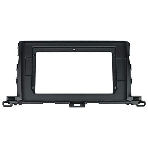 10.1 inch Car Radio Fascia Frame for Toyota Highlander 2015-2018 DVD GPS Navi Player Panel Dash Kit Installation Stereo Frame Trim Bezel