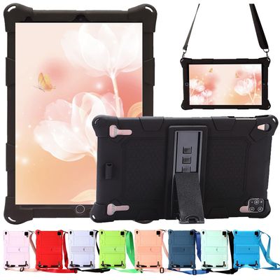 AIJAKO 10.1 Inch Silicone Case for DUODUOGO P8/Novel TTT 10/AItszon 10/Gowin 10.1/VANKYO MatrixPad S21/OUZRS 10/AOYODKG P8/Gowin 10.1/JINHENG 10.1/DICEKOO 10, Shoulder Strap, Black