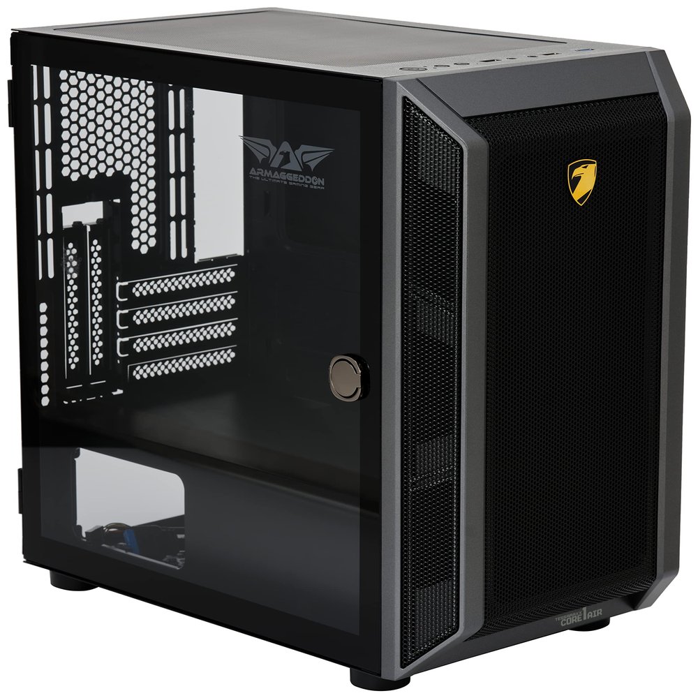 ARMAGGEDDON TESSARAXX Core 1 Air Black Pro Gaming Chassis (Black)