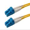 SpeedyFiberTX  1-Pack 150 Feet LC to LC Fiber Patch Cable, Corning SMF-28 Singlemode 9/125um Ultra Optical Fiber, Duplex, Yellow Riser OFNR Cable Jacket view 1
