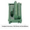 ANMBEST 2 in 12 Out Terminal Blocks Module, 25A DIN Rail and Panel Mounting Power Distribution Breakout Board for PLC Servo Power Amplifier view 3
