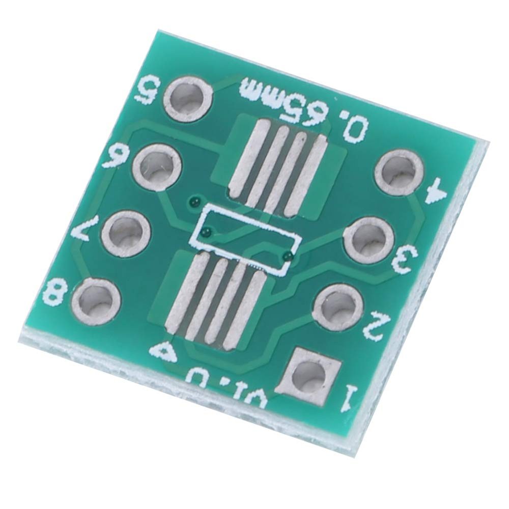 100Pcs Adapter Board SOP8 SSOP8 TSSOP8 to DIP8, SOP8 Interposer Board, Converter Module, Breadboard for Laboratory DIY Industry Use