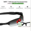Mryok 2 Pair Replacement Nose Piece Nose Pads for Oakley Commit AV - Red & Black view 2