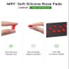 Mryok 2 Pair Replacement Nose Piece Nose Pads for Oakley Commit AV - Red & Black view 3