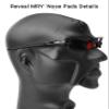 Mryok 2 Pair Replacement Nose Piece Nose Pads for Oakley Commit AV - Red & Black view 4