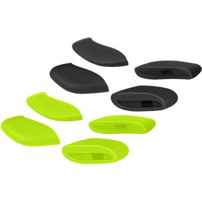 Mryok 2 Pair Replacement Nosepiece Nosepad for Oakley Commit Squared(SQ)/Commit Squared(SQ) Asian Fit/Flak 2.0 - Green & Black