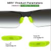 Mryok 2 Pair Replacement Nosepiece Nosepad for Oakley Commit Squared(SQ)/Commit Squared(SQ) Asian Fit/Flak 2.0 - Green & Black view 2
