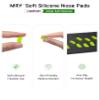 Mryok 2 Pair Replacement Nosepiece Nosepad for Oakley Commit Squared(SQ)/Commit Squared(SQ) Asian Fit/Flak 2.0 - Green & Black view 4