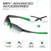 Mryok 2 Pair Replacement Earsocks Nosepieces Kits for Oakley Commit Square(SQ) - Dark Green & Black view 3
