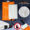 Fire Blanket - 1500F CE Certified Emergency Fire Blanket for Home and Kitchen. 500GSM Fabric & 0.5mm Thick - 100% Fiberglass Fire Extinguisher for Car,Warehouse Office - 2pc (40x40 inches) by Supa Ant view 4