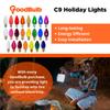 25 Foot C9 Light Strand | White Wire 25 Sockets Intermediate E17 Base | 12" Spacing Outdoor/Indoor Use | Ideal Christmas Lighting | 1 Pack by GoodBulb view 4