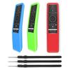 Samsung 3 Pack Silicone Protective Case for Smart TV Remote Control BN59 Series - Anti-Lost Shockproof Glowing Cover Skin Sleeve Protector for 4K Ultra HDTV Remote view 3