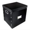 Snap-N-Store Vinyl Record Storage Box - 12" - 2 Pack - Crate Holds up to 75 Vinyl Albums - Black view 2