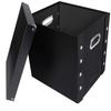 Snap-N-Store Vinyl Record Storage Box - 12" - 2 Pack - Crate Holds up to 75 Vinyl Albums - Black view 4