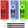 TOLUOHU [3 Pack] Case for Vizio XRT136 Remote Control, Smart TV Remote Cover With Lanyard (Shockproof/Anti-Slip/Lightweight) - Glow Skin Sleeve view 3