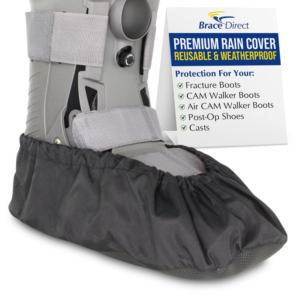 Brace Direct Walking Boot Cover, Waterproof Rain Cover for Medical Boots