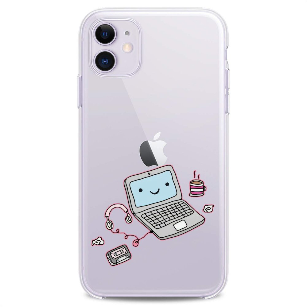 Cavka TPU Case Compatible with Apple iPhone 12 Mini 2020 Release 5.4" inch Back Cover Cute Laptop Cute Accessories Flexible Silicone Design Print Soft Computer Girls Slim fit Coffe Clear Boy Woman