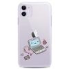 Cavka TPU Case Compatible with Apple iPhone 12 Mini 2020 Release 5.4" inch Back Cover Cute Laptop Cute Accessories Flexible Silicone Design Print Soft Computer Girls Slim fit Coffe Clear Boy Woman view 1