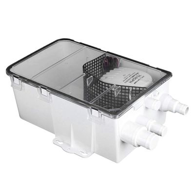 Acouto Shower Sump Pump 12V,Shower Sump Pump System Boat RV Bilge 12V 750GPH Marine Multi Port Drain Box