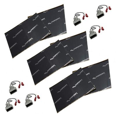 Harmony Audio HA-725512 Compatible with Ford F-150 F-250 F-350 1997-2004 Bundled with HA-SDSK Sound Damping Dampening Deadening (2) Mat 10" x 10" Sheets Speaker Install Kit