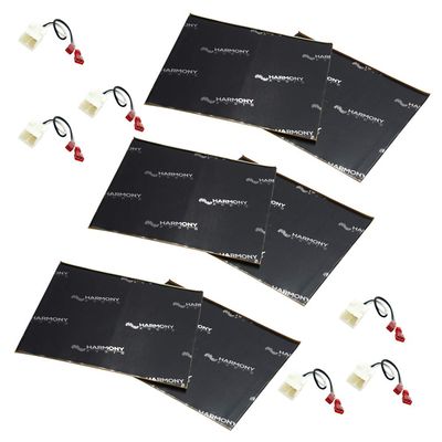 Harmony Audio (3 HA-726514 Factory Speaker Replacement Harness Bundle with Sound Dampening Speakers Kit Compatible with Chrysler PT Cruiser 2005-2010