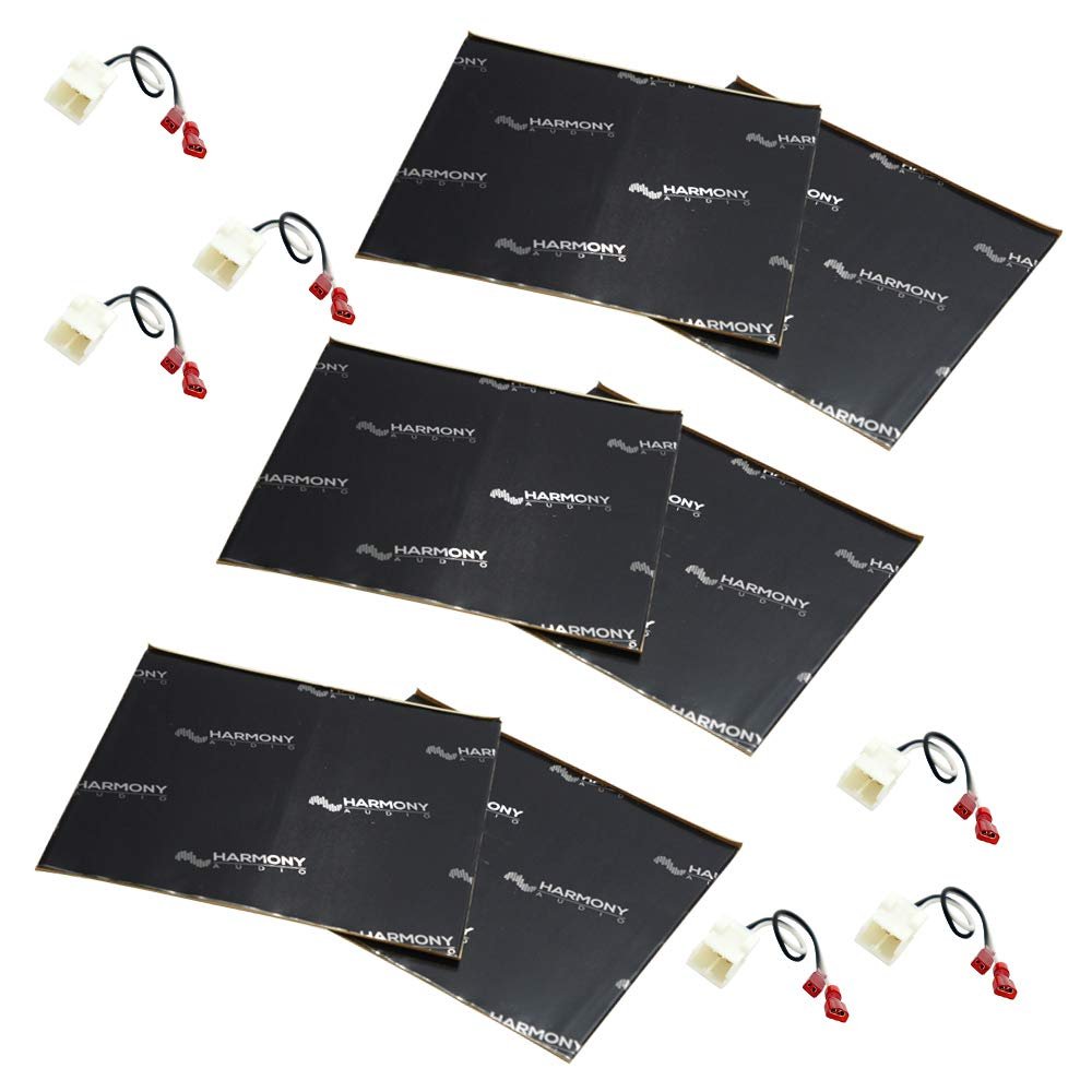 Harmony Audio (3 HA-726514 Factory Speaker Replacement Harness Bundle with Sound Dampening Speakers Kit Compatible with Chrysler PT Cruiser 2005-2010