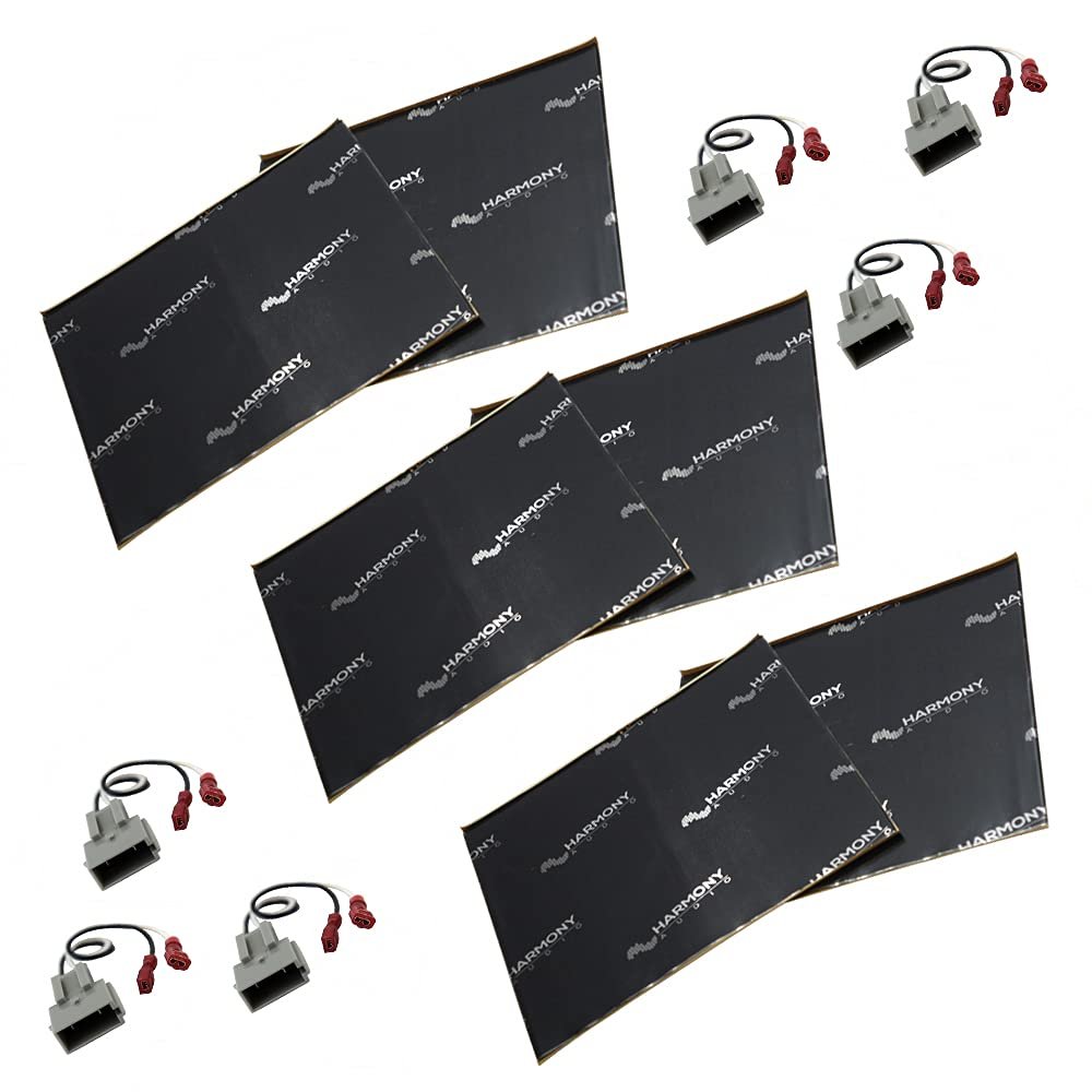 Harmony Audio HA-725512 Compatible with Ford Econoline Van 1992-2014 Bundled with HA-SDSK Sound Damping Dampening Deadening (2) Mat 10" x 10" Sheets Speaker Install Kit