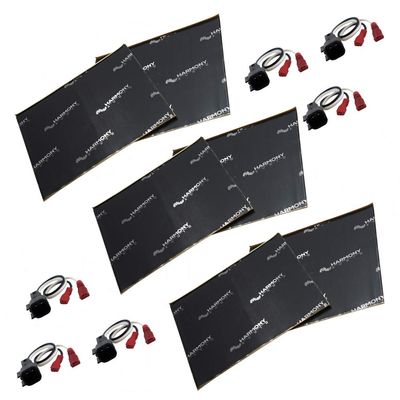 Harmony Audio HA-725600 Compatible with Ford Focus 2000-2014 Speaker Replacement Harnesss and HA-SDSK Car Truck SUV Sound Damping Dampening Deadening (2) Mat 10" x 10" Sheets Speaker Install Kit
