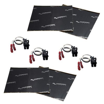 Harmony Audio (2 HA-724568 Factory Speaker Replacement Harness Bundle with Sound Dampening Speakers Kit Compatible with Buick Lacrosse/Allure 2005-2009