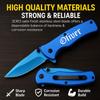 GIFTS INFINITY Custom Engraved Pocket Knife  Titanium Coated, 3CR13 Stainless Steel Blade, 2.75", Blue Handle with Pocket Clip  Personalized Gift for Outdoors, Groomsmen, Everyday Use view 3